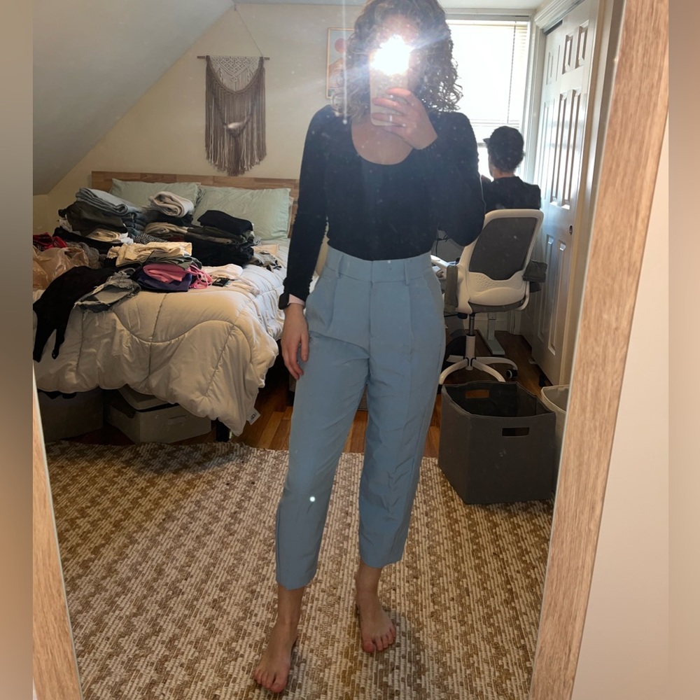 Blue dress pants